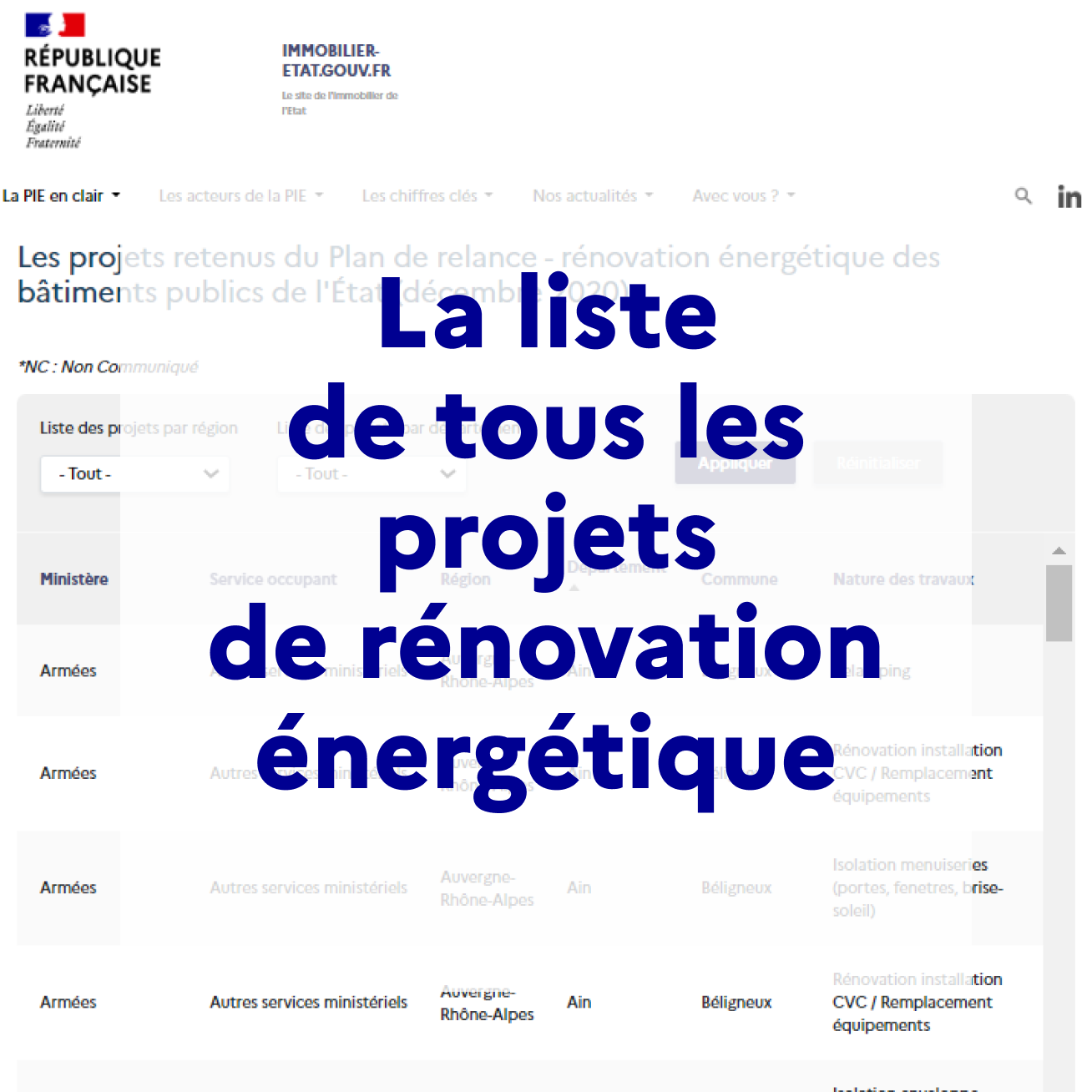 France Relance vignette liste projets