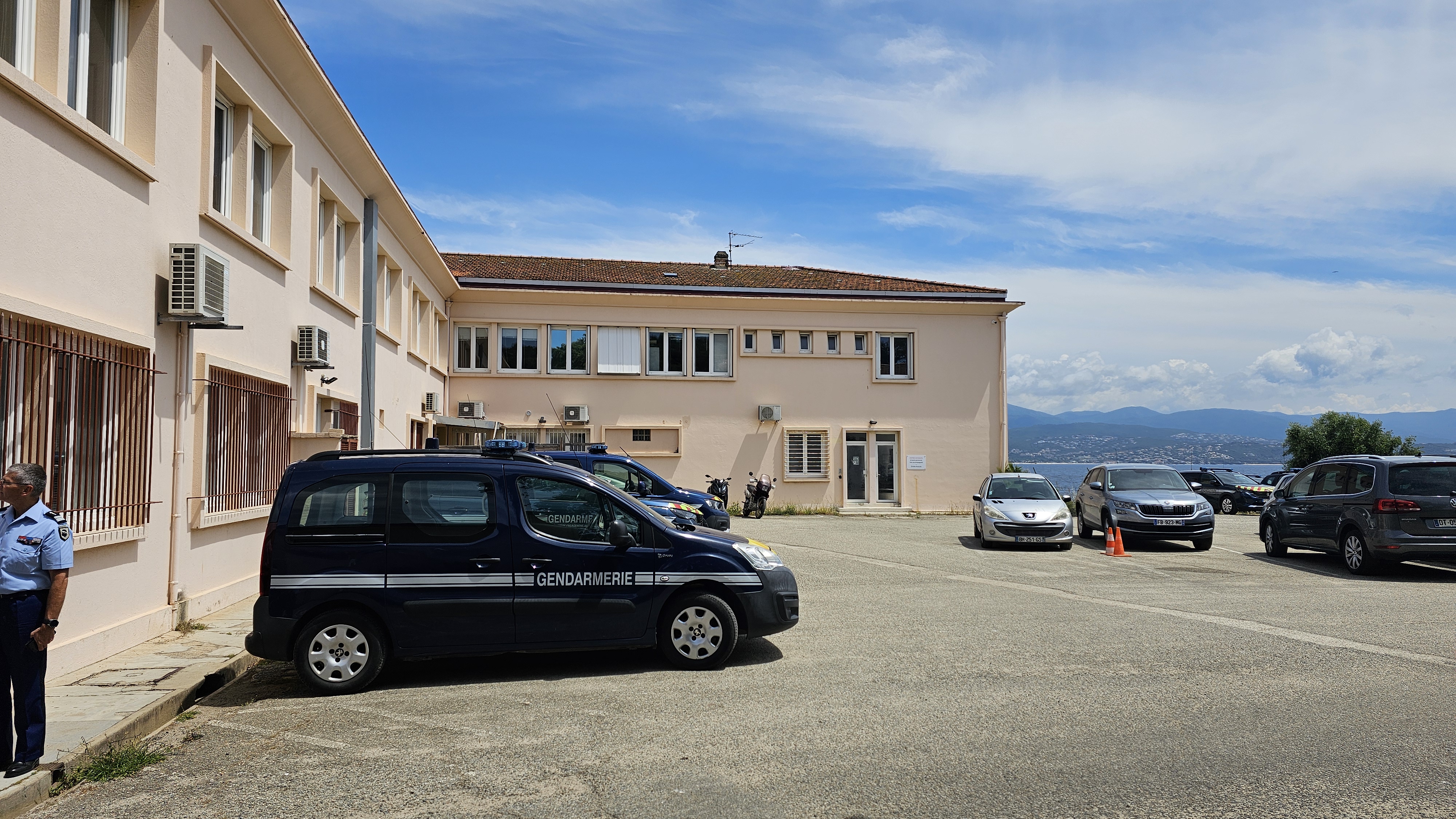 La gendarmerie d'Aspretto, pendant les travaux