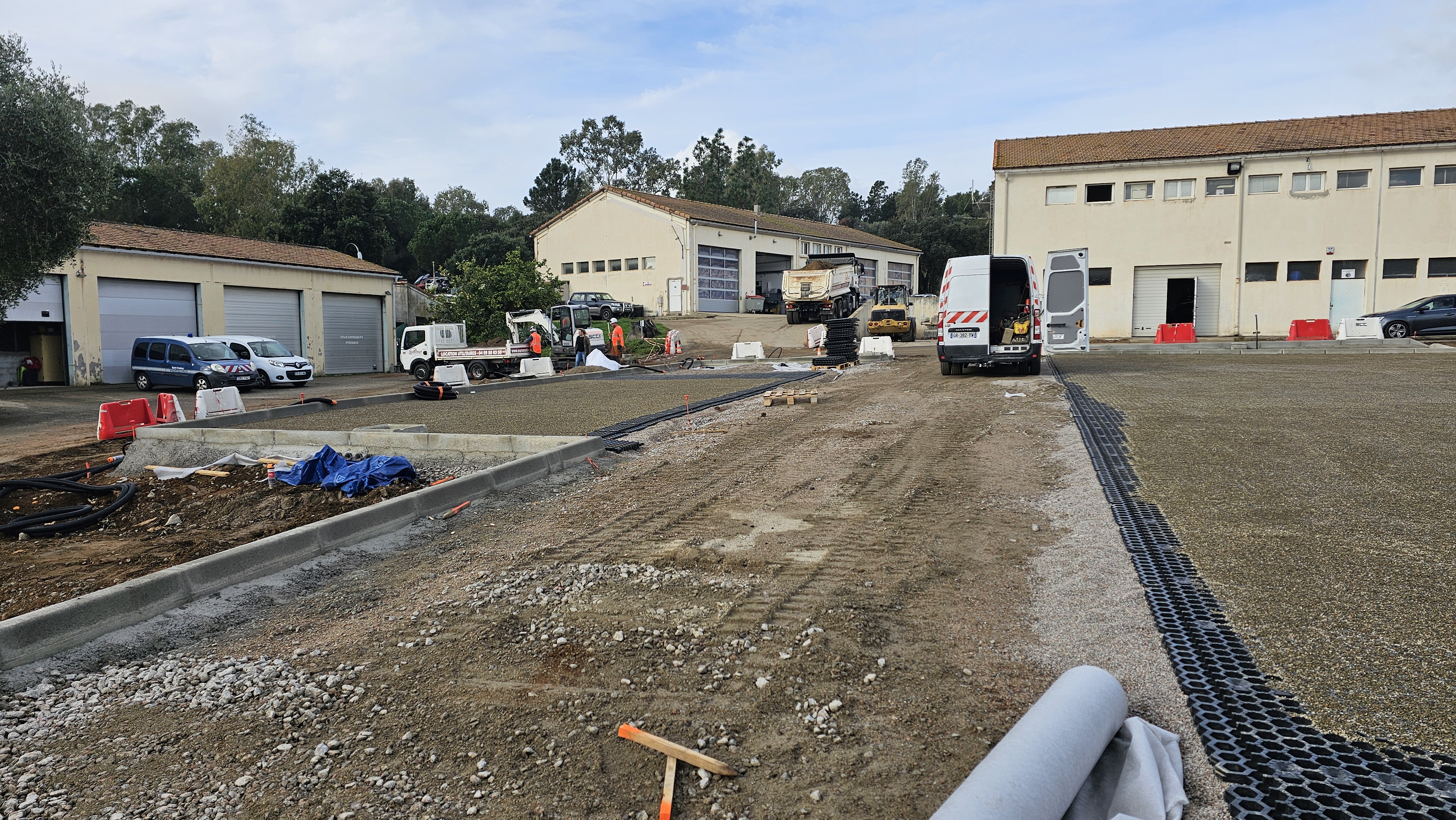 Le chantier de la gendarmerie d'Aspretto