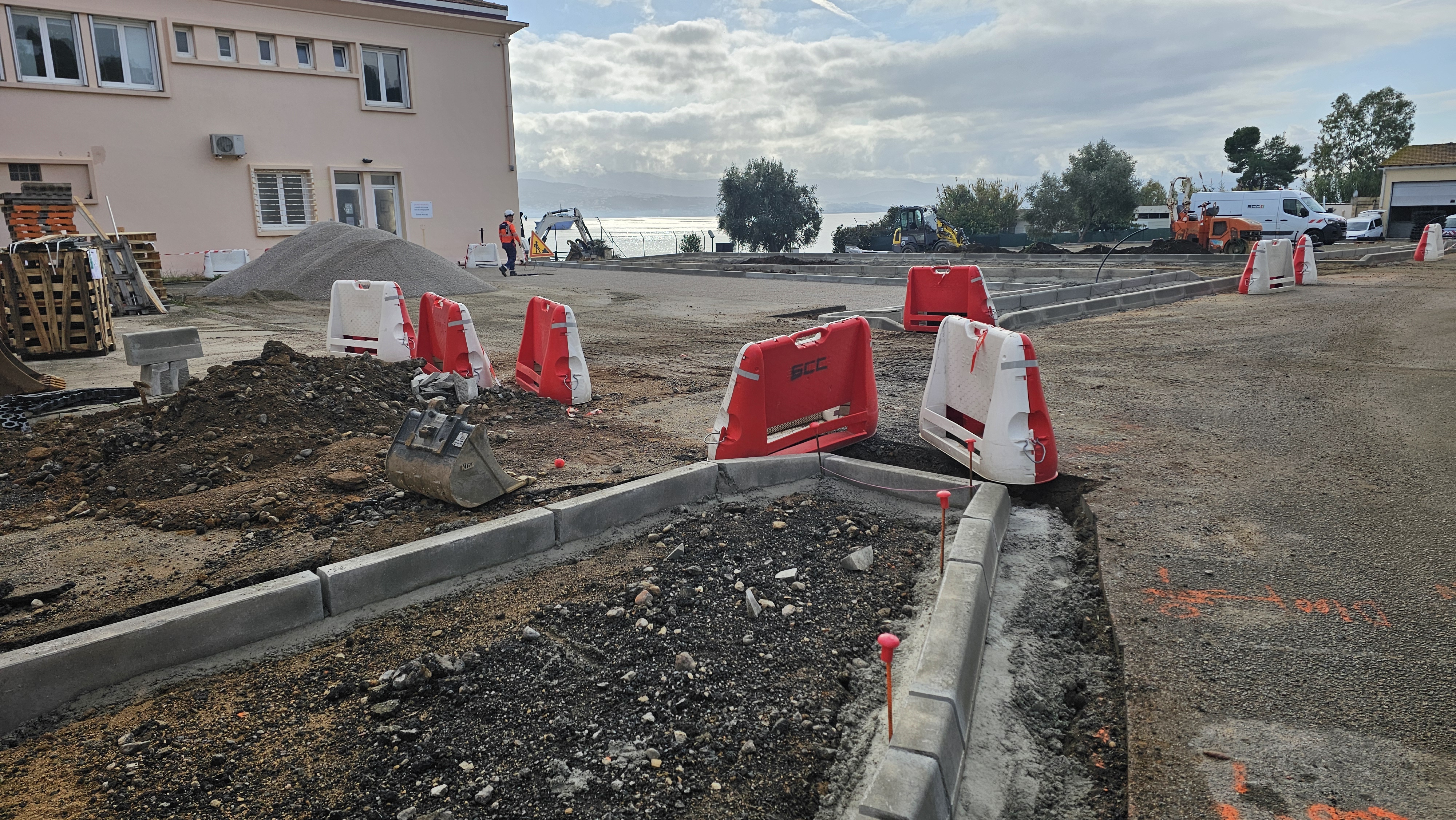 Le chantier de la gendarmerie d'Aspretto