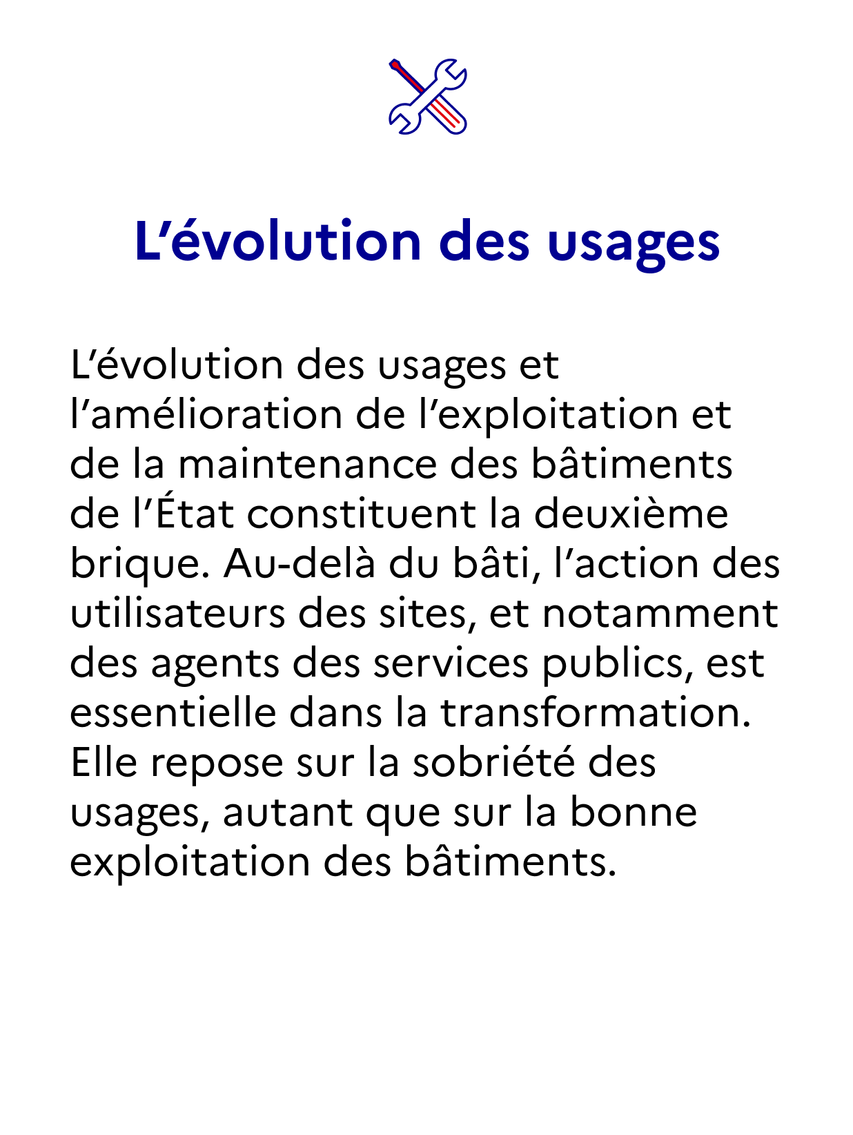 L'évolution des usages