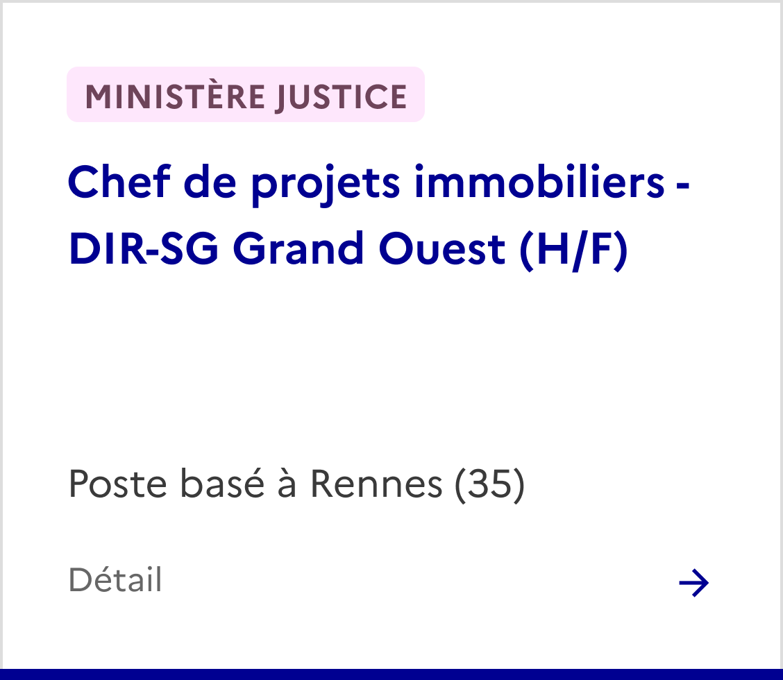 Offre emploi ministère justice