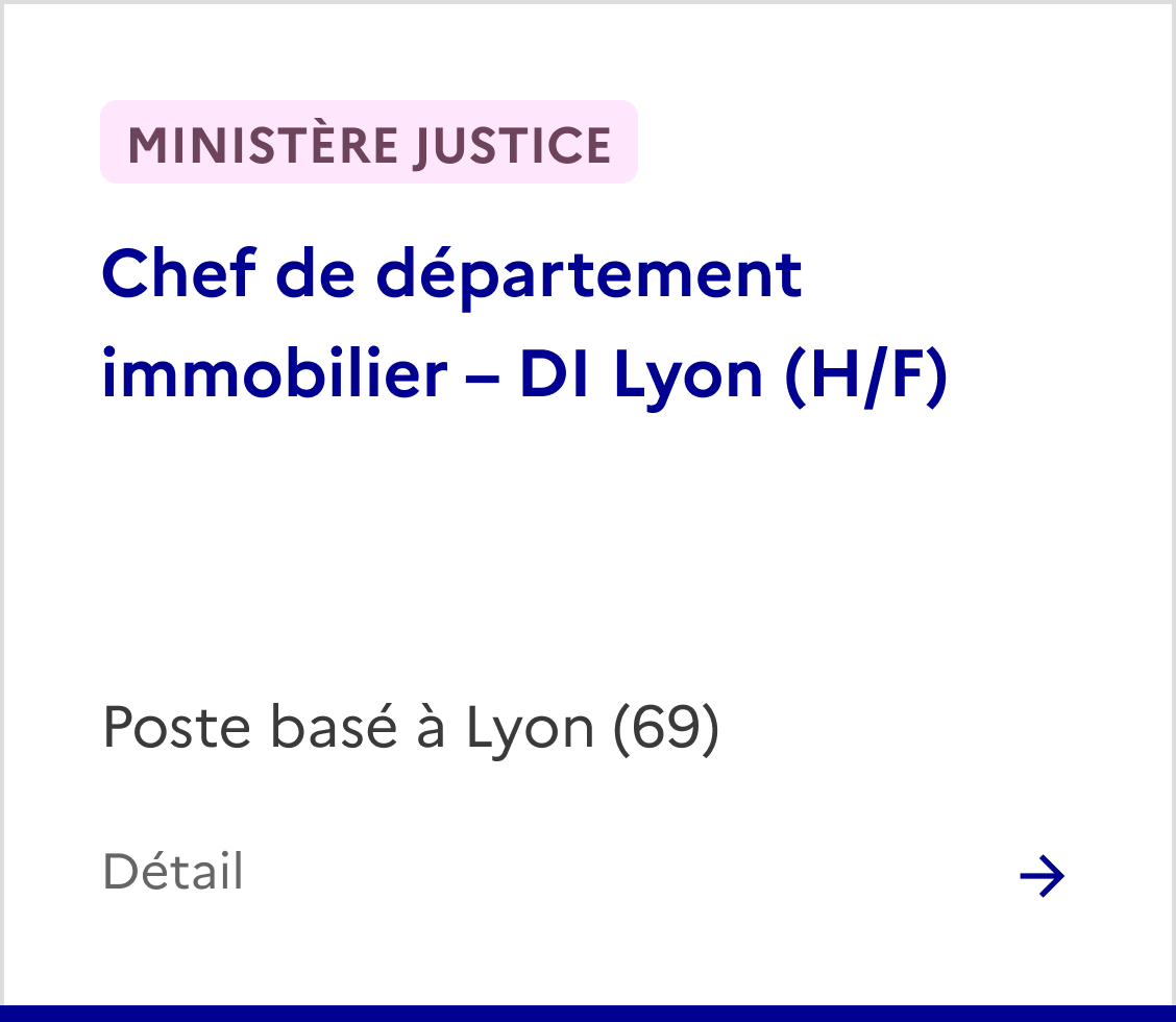 Offre emploi ministère Justice