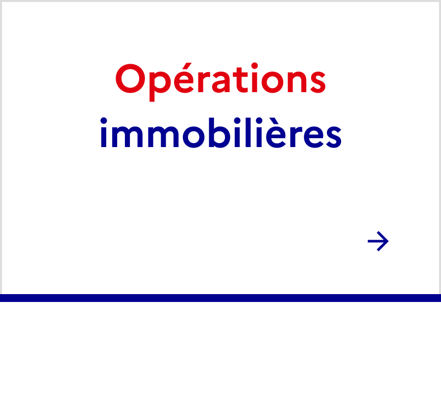 Opérations immobilières