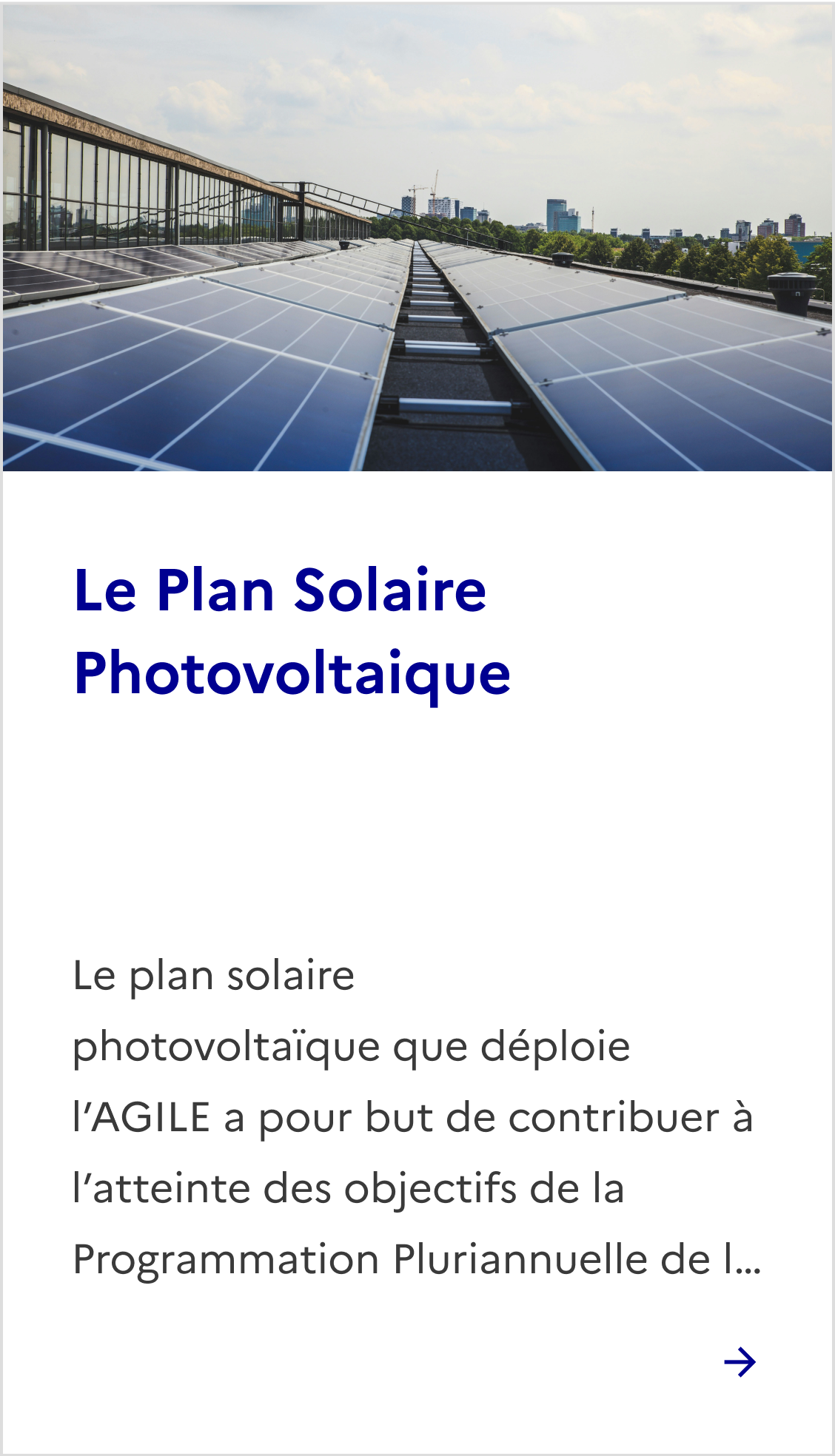 Plan solaire photovoltaïque